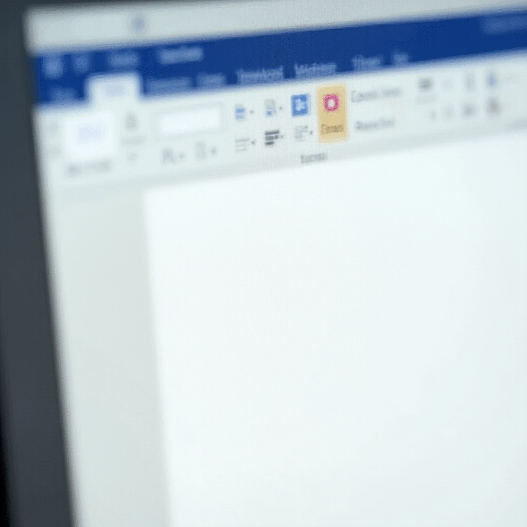 Zbliżenie na ekran komputera z widoczną sekcją dokumentu Word zawierającego stronę w orientacji poziomej pomiędzy stronami w orientacji pionowej. Na jasnym tle widoczna wyraźna różnica szerokości między stronami oraz tabela obejmująca całą szerokość poziomej strony. Brak elementów interfejsu użytkownika.