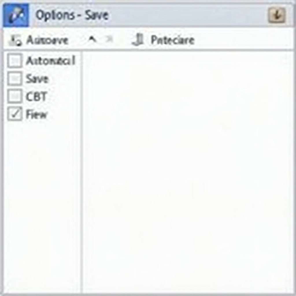 Zrzut ekranu przedstawiający ustawienia Autoodzyskiwania w Microsoft Word w widoku Opcje > Zapisz, wyraźnie zaznaczone pola opcji automatycznego zapisu co kilka minut. Kadr poziomy, tylko okno ustawień Worda.
