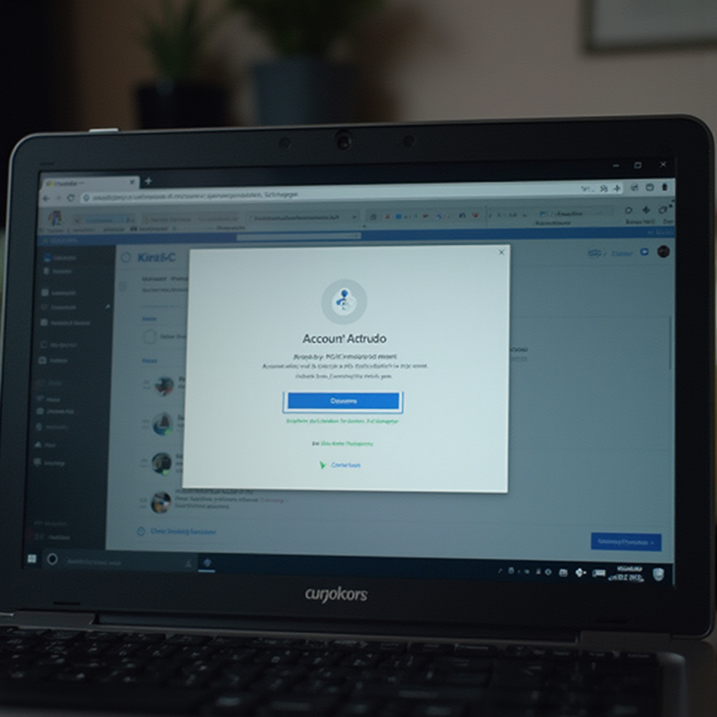 Zrzut ekranu z komputera z otwartą przeglądarką internetową i panelem konta Microsoft. Widać sekcję zamykania konta, bez danych użytkownika, bez ludzi, ekran lekko przyciemniała tonacja.