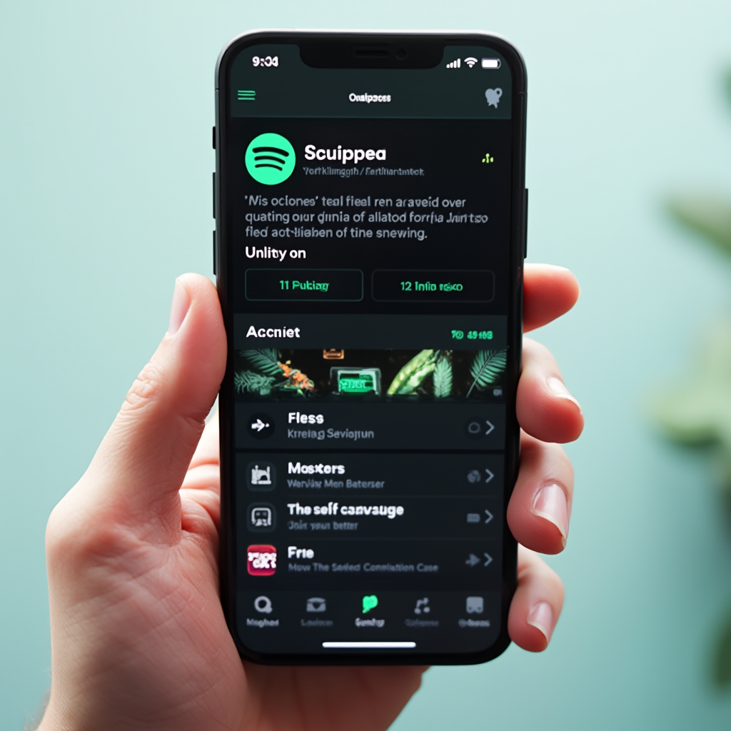 zrzut przeglądarki mobilnej z procesem usuwania konta Spotify, elementy interfejsu widoczne w języku polskim, jasne tło, kontrastowa grafika