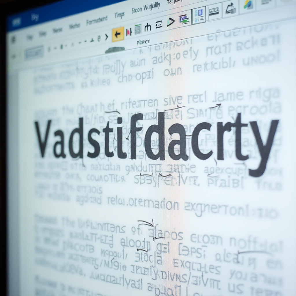 Widok programu Word z tekstem w stylu WordArt, zastosowany efekt odbicia lustrzanego, aktywna zakładka Formatowanie WordArt, ekran ujęty z boku, zbliżenie na edytowany tekst, brak napisów i dłoni